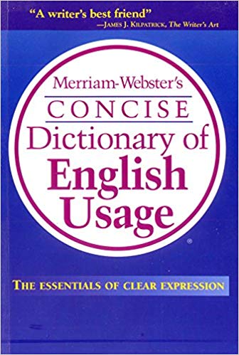 Goyal Saab Merriam Websters Concise Dictionary of English Usage